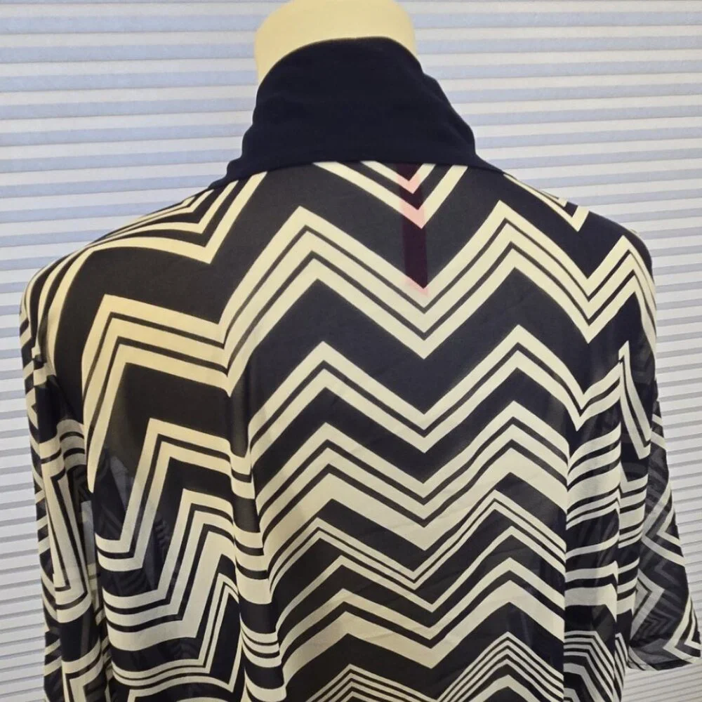 Ruby Ribbon Kimono Shawl #0326 NWOT